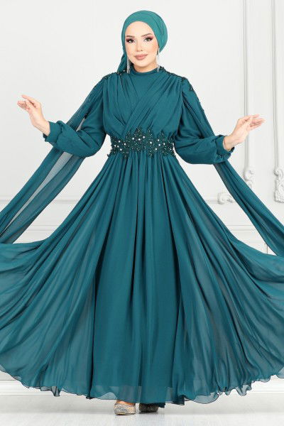 MRV Y.G.S. - Evening Dress 4027YGS898-M Petroleum