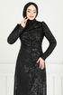 Evening Dress 4028YGS898-M Black - Thumbnail