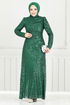 Evening Dress 4028YGS898-M Emerald - Thumbnail