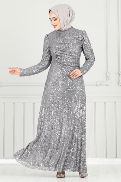 MRV Y.G.S. - فستان سهرة رمادي 4028YGS898-M - 354970