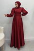 Evening Dress 4637ALG474-MS Burgundy - Thumbnail