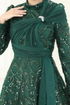 Evening Dress 5099D170-MS Emerald - Thumbnail