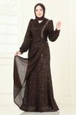 D.M.N. - Evening Dress 5238D170-MS Brown