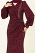 Evening Dress 5238D170-MS Burgundy - Thumbnail