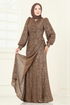 فستان سهرة بيج غامق 5238D170-MS - Thumbnail