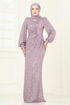 Evening Dress 5238D170-MS Light Lilac - Thumbnail