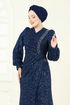 Evening Dress 5238D170-MS Navy Blue - Thumbnail