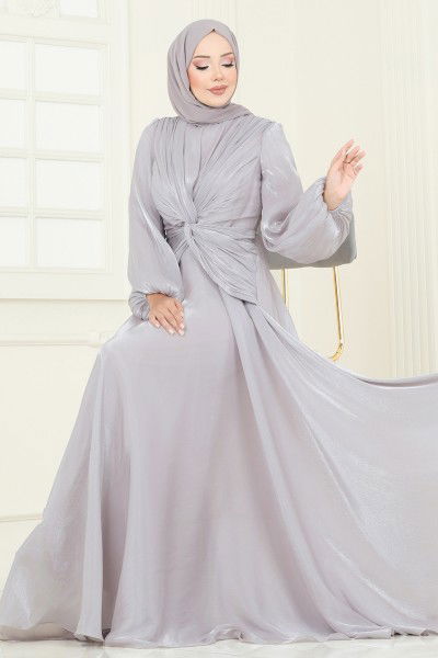 D.M.N. - فستان سهرة رمادي 5286D170-MS