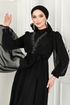 فستان سهرة أسود 5408AB368-MS - Thumbnail