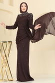 D.M.N. - Evening Dress 5430D170-MS Brown
