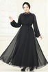 Evening Dress 5666EDF311-MS Black - Thumbnail