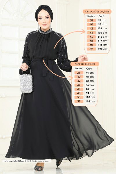 E.D.F. - Evening Dress 5666EDF311-MS Black