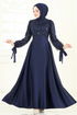 Evening Dress 5670EDF311-MS Navy Blue - Thumbnail