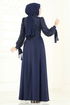 Evening Dress 5670EDF311-MS Navy Blue - Thumbnail
