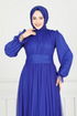 فستان سهرة نيلي 5684EDF311-MS - Thumbnail