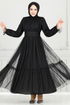Evening Dress 5684END900-M Black - Thumbnail