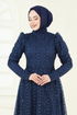 فستان سهرة كحلي 5688EDF311-MS - Thumbnail