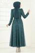 Evening Dress 5688EDF311-MS Petroleum - Thumbnail