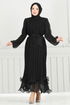 Evening Dress 5689EDF311-MS Black - Thumbnail