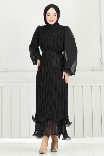 E.D.F. - فستان سهرة أسود 5689EDF311-MS