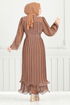 Evening Dress 5689END900-M Copper - Thumbnail