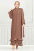 Evening Dress 5689END900-M Copper - Thumbnail