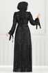 Evening Dress 5690EDF311-MS Black - Thumbnail