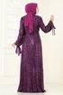 Evening Dress 5690EDF311-MS Damson - Thumbnail