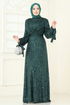 Evening Dress 5690EDF311-MS Emerald - Thumbnail