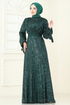Evening Dress 5690EDF311-MS Emerald - Thumbnail