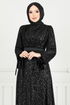 Evening Dress 5690END900-M Black - Thumbnail