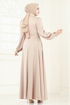 فستان سهرة بيج فاتح 5691EDF311-MS - Thumbnail