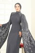 Evening Dress 5696EDF311-MS Anthracite - Thumbnail