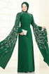 Evening Dress 5696EDF311-MS Emerald - Thumbnail