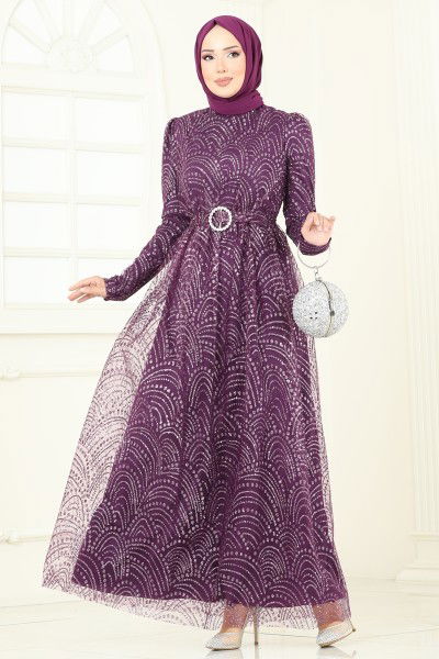 E.D.F. - Evening Dress 5699EDF311-MS Damson