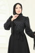 فستان سهرة أسود 5704EDF311-MS - Thumbnail