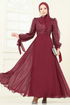 Evening Dress 5704EDF311-MS Burgundy - Thumbnail