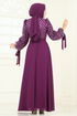 Evening Dress 5704EDF311-MS Damson - Thumbnail