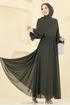فستان سهرة اخضر عفني 5706EDF311-MS - Thumbnail