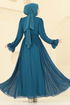 Evening Dress 5706EDF311-MS Petroleum - Thumbnail