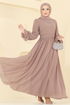 فستان سهرة بيج 5706EDF311-MS - Thumbnail