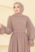 فستان سهرة بيج 5706EDF311-MS - Thumbnail