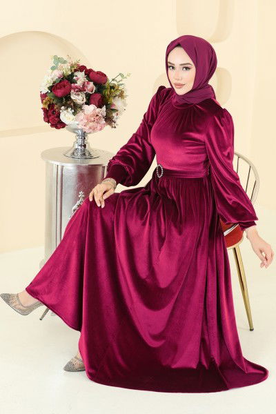 E.D.F. - Evening Dress 5708EDF311-MS Burgundy