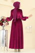 Evening Dress 5708EDF311-MS Burgundy - Thumbnail