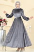 Evening Dress 5708EDF311-MS Light Gray - Thumbnail