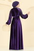 Evening Dress 5709EDF311-MS Purple - Thumbnail