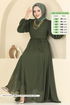 Evening Dress 6217BSK463-MS Khaki - Thumbnail