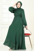 B.İ.S.S.K. - Evening Dress 6220BSK463-MS Emerald