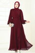 Evening Dress 6226BSK463-MS Burgundy - Thumbnail