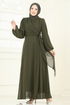 Evening Dress 6226BSK463-MS Khaki - Thumbnail